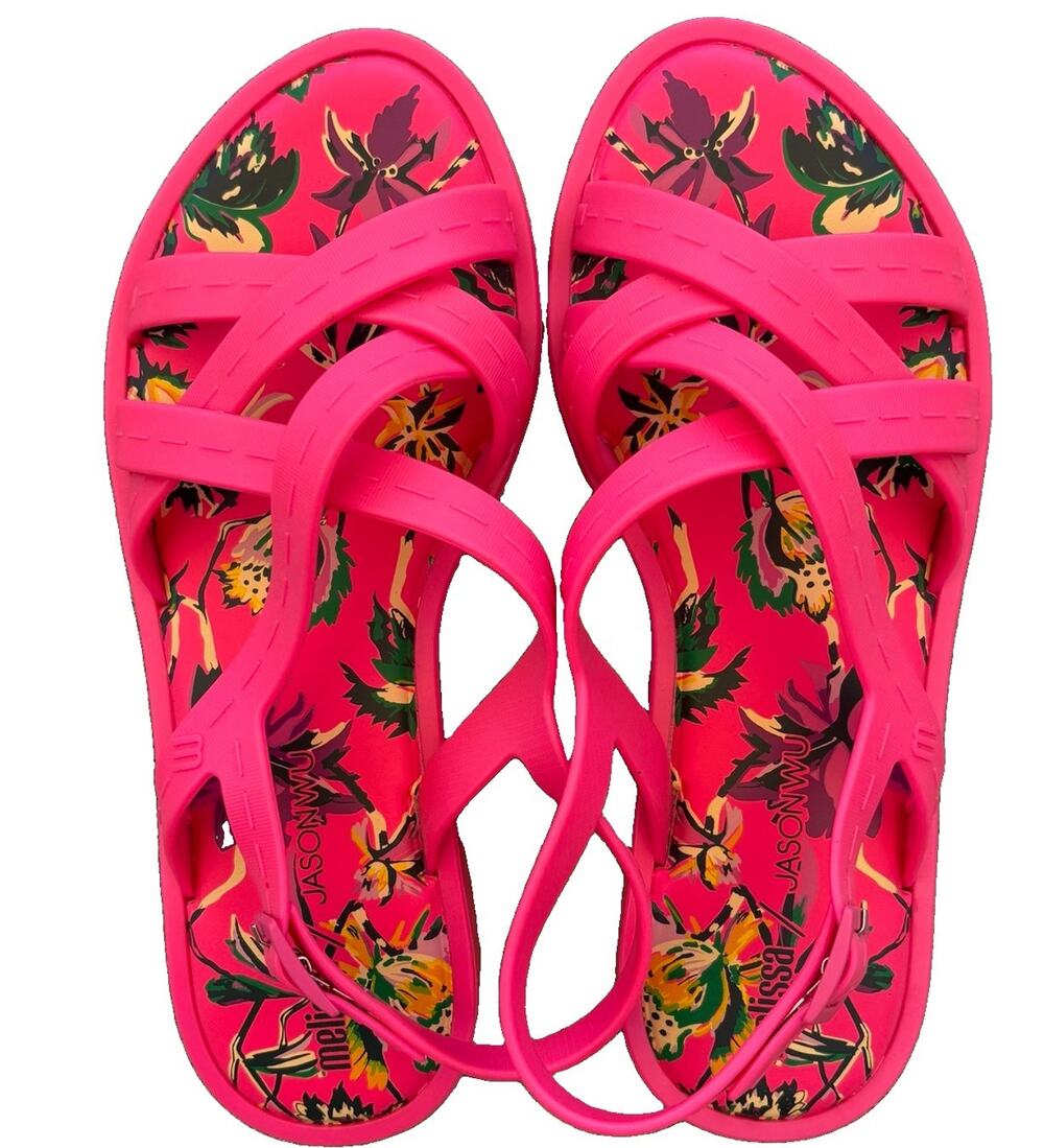 Melissa Jason Wu Hot Pink Jelly Sandals NWOT Women’s Size 7